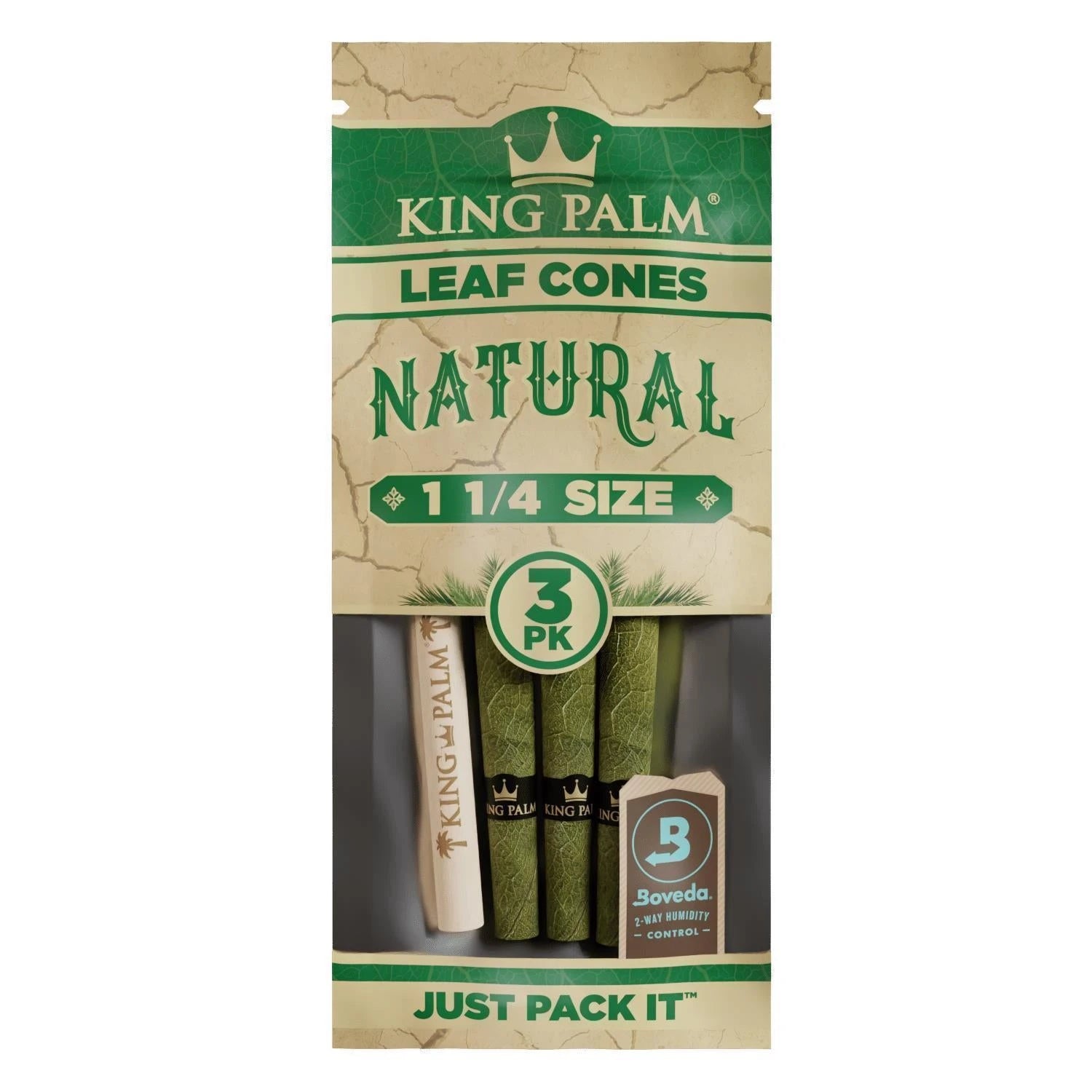 King Palm PreRolled Palm Cones (3 Stück) - Natural King Palm